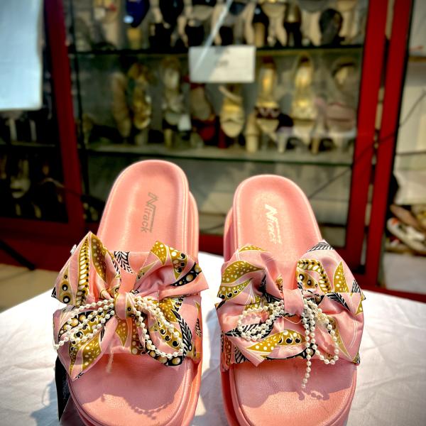 Blossom Bow Luxe Slides